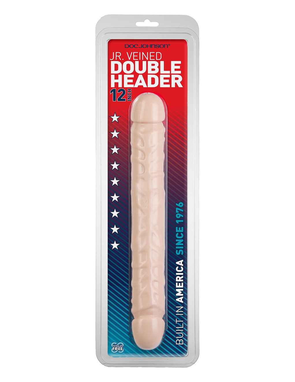 Doc Johnson Jr Veined Double Header 12 White