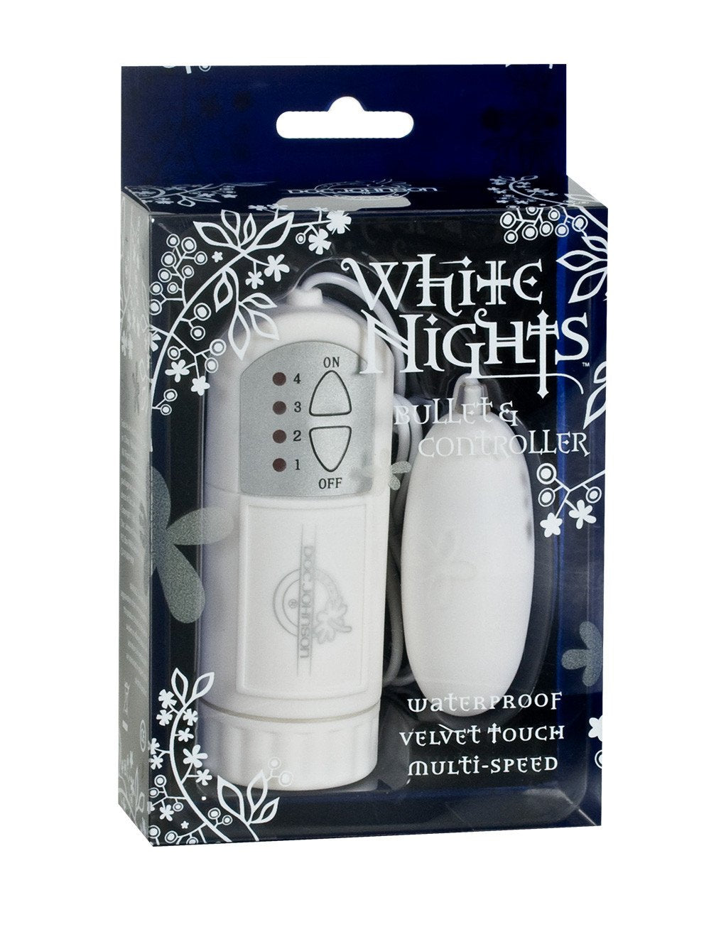 Doc Johnson White Nights Velvet Bullet Package
