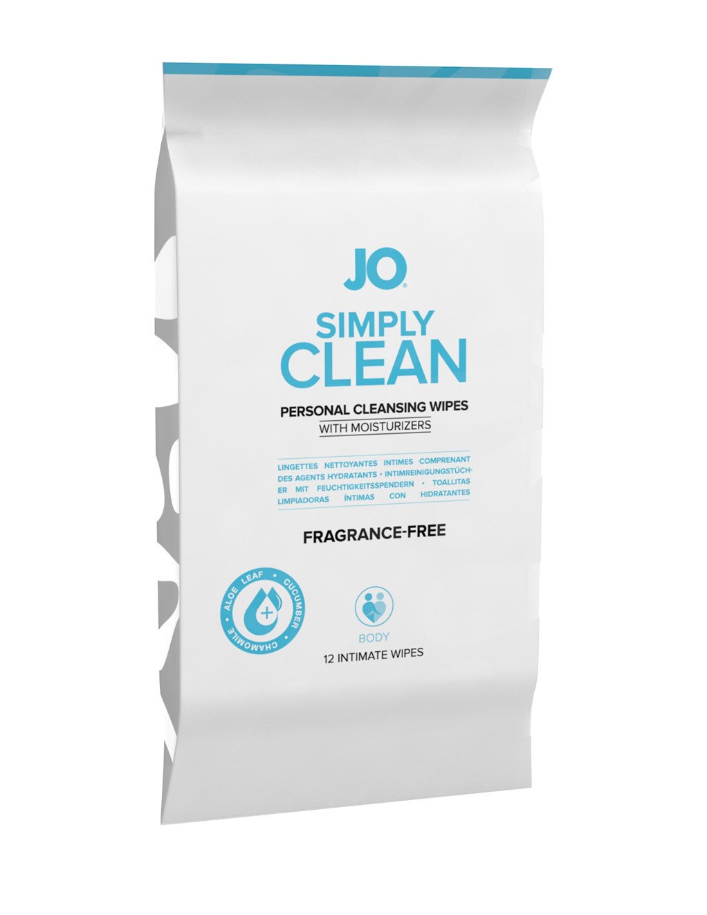 Jo Intimate Personal Cleansing Wipes Frangrance Free 12pk