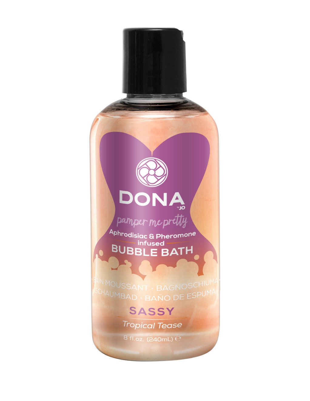 Dona by Jo Aphrodisiac & Pheromone Infused Bubble Bath Sassy Tropical Tease 8oz