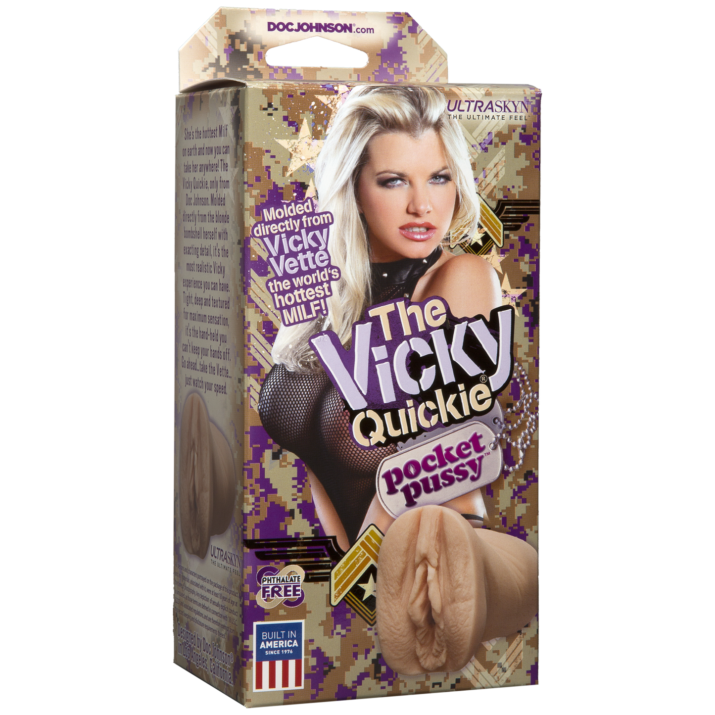 The Vicky Quickie by Doc Johnson UltraSkyn Pocket Pussy Masturbator