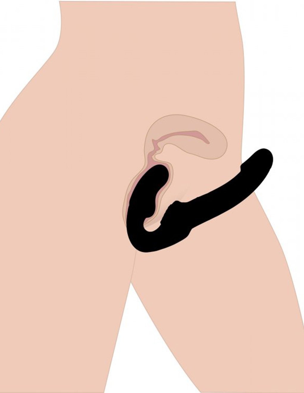 Strap U Revolver Strapless Strap On G-Spot Dildo
