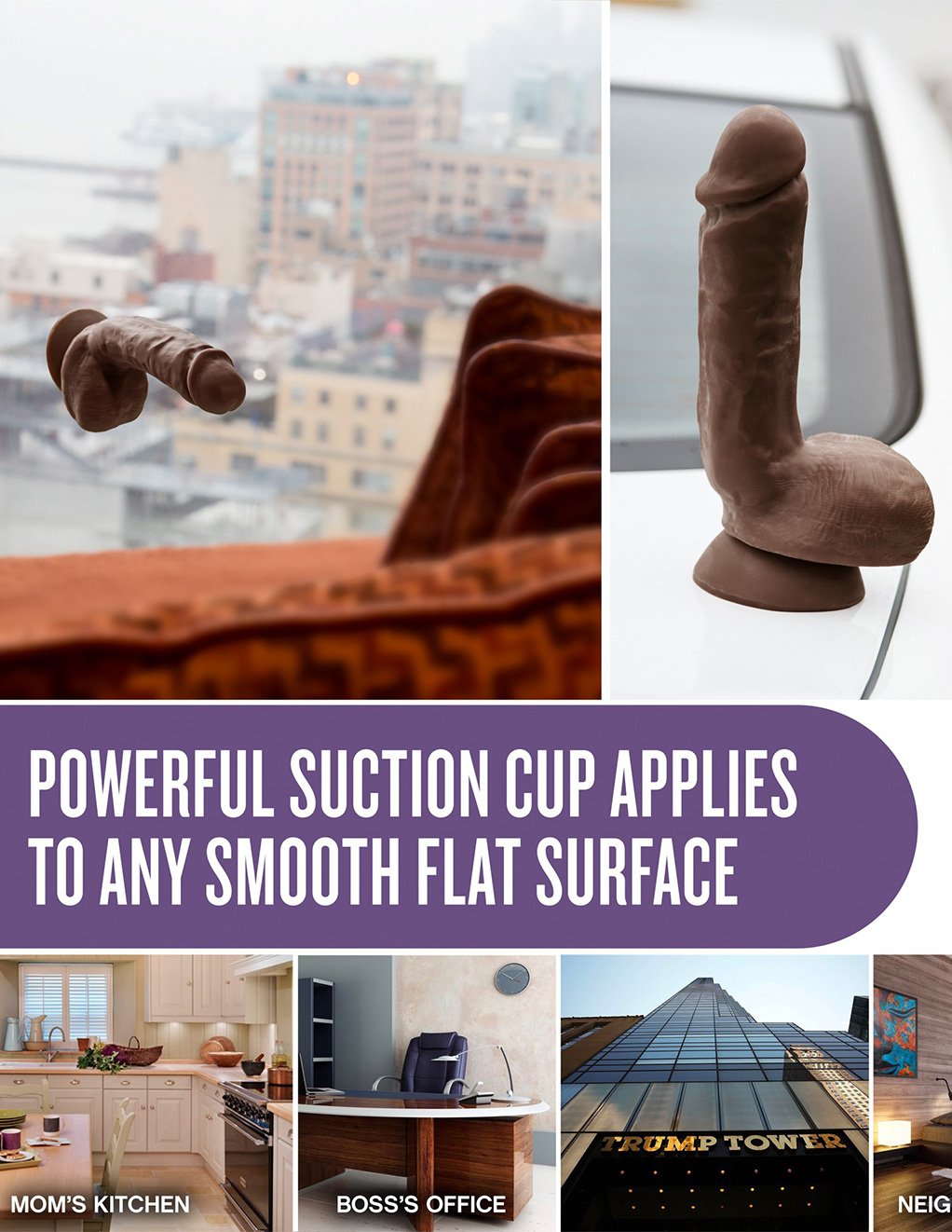 Blush X5 Hard On Dildo - Brown