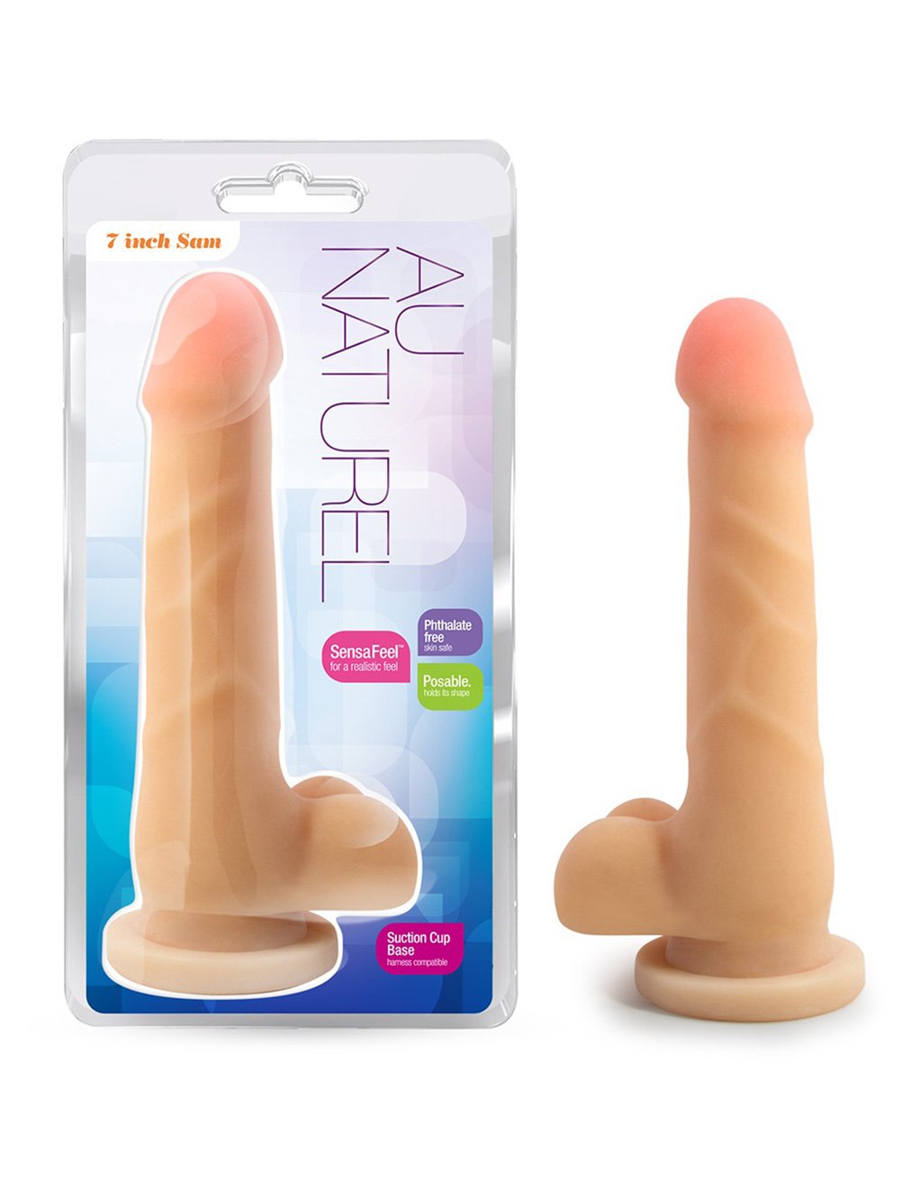 Blush Au Naturel 7 inch Sam Dildo