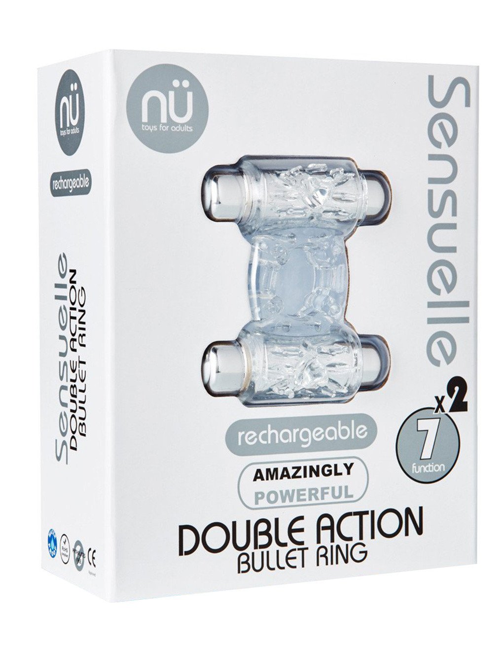 Sensuelle Double Vibrating Cock Ring Package