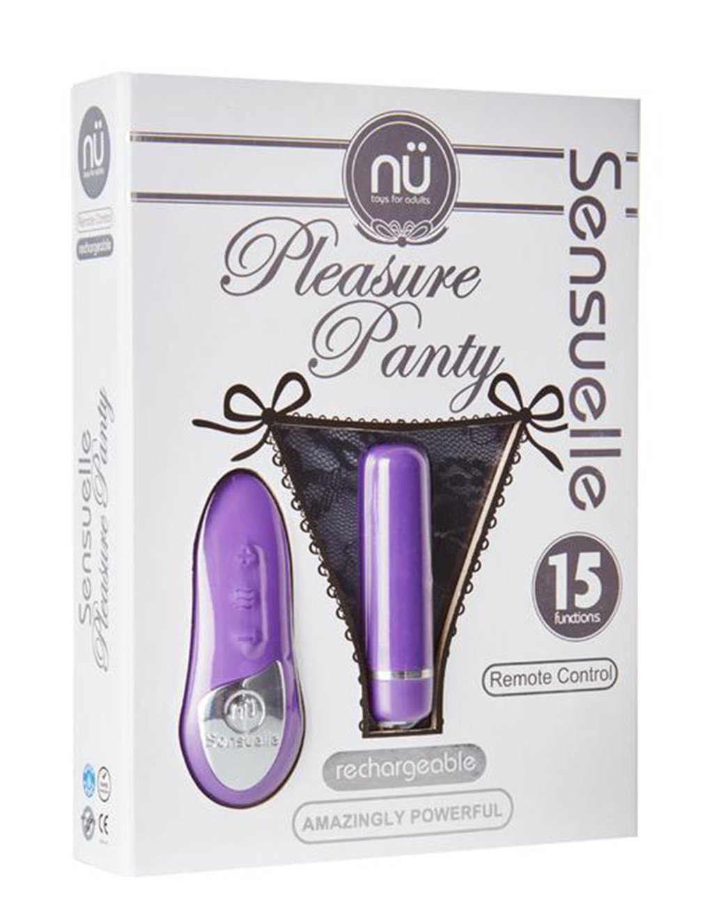 Sensuelle Vibrating Pleasure Panty Purple Package