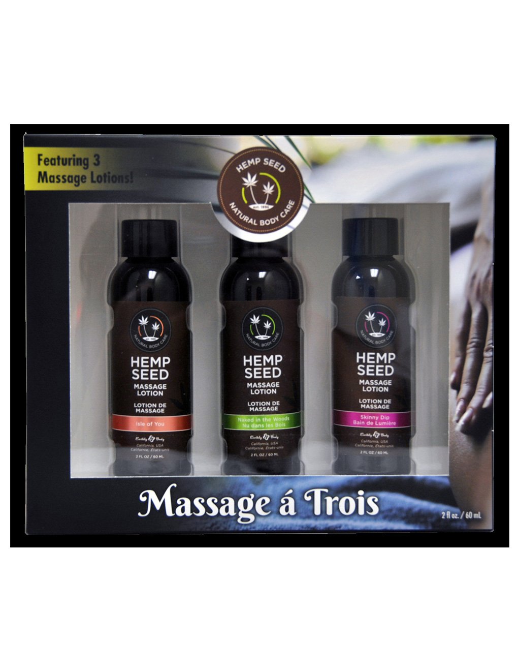 Earthly Body Hemp Seed Massage a Trois Gift Set