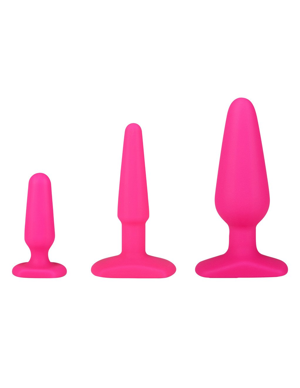 Hustler Silicone Anal Plug Training Kit PNK