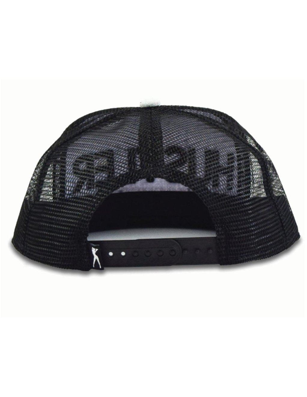 Hustler Logo And Silhouette Pattern 2 Tone Hat-GREY/BLACK