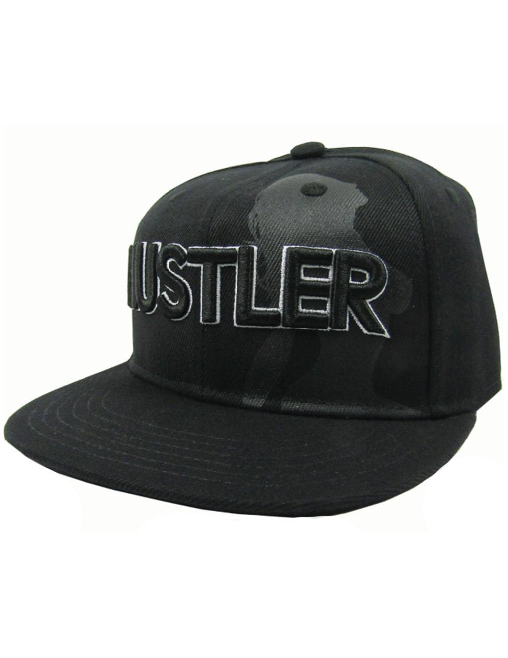 Hustler Single Lady Silhouette Black Hat-BLACK/GOLD