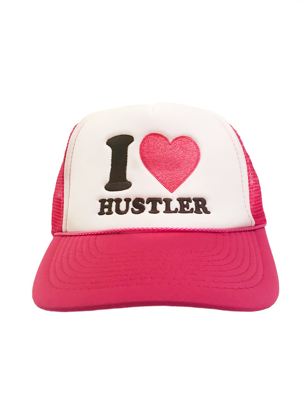 Hustler Women's I Love Hustler Trucker Hat White-