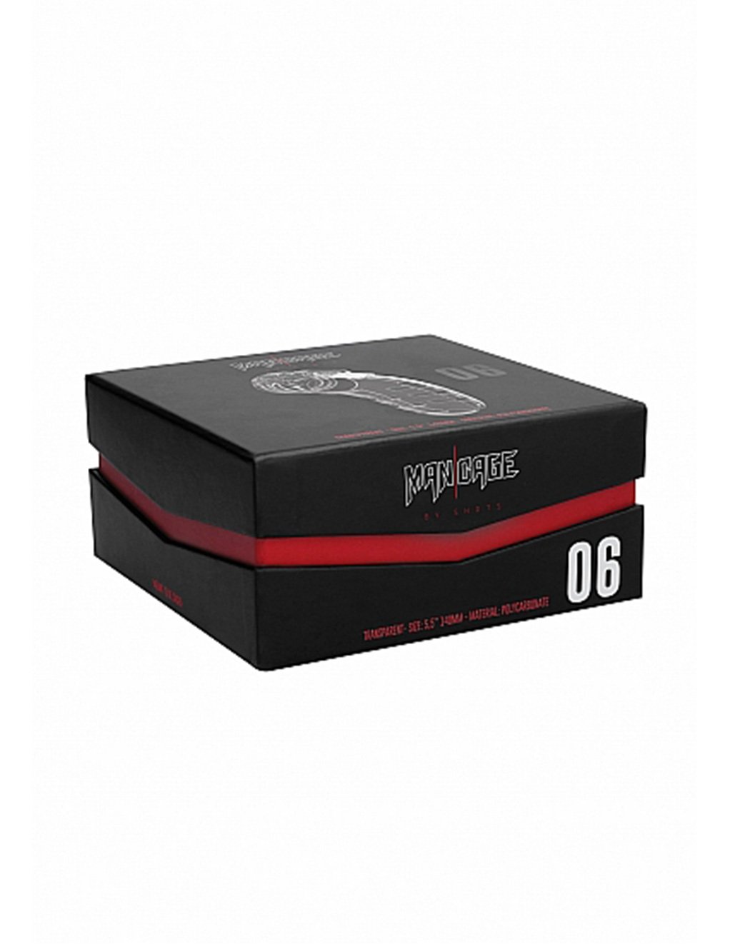 Model 6 Chastity 5.5" Transparent Cock Cage box