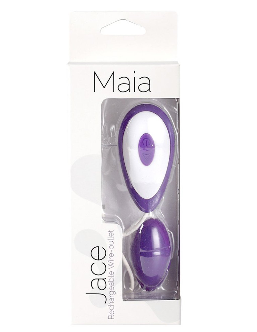 Maia Jace USB Rechargeable Wired 10-Speed Bullet Vibrator packaging