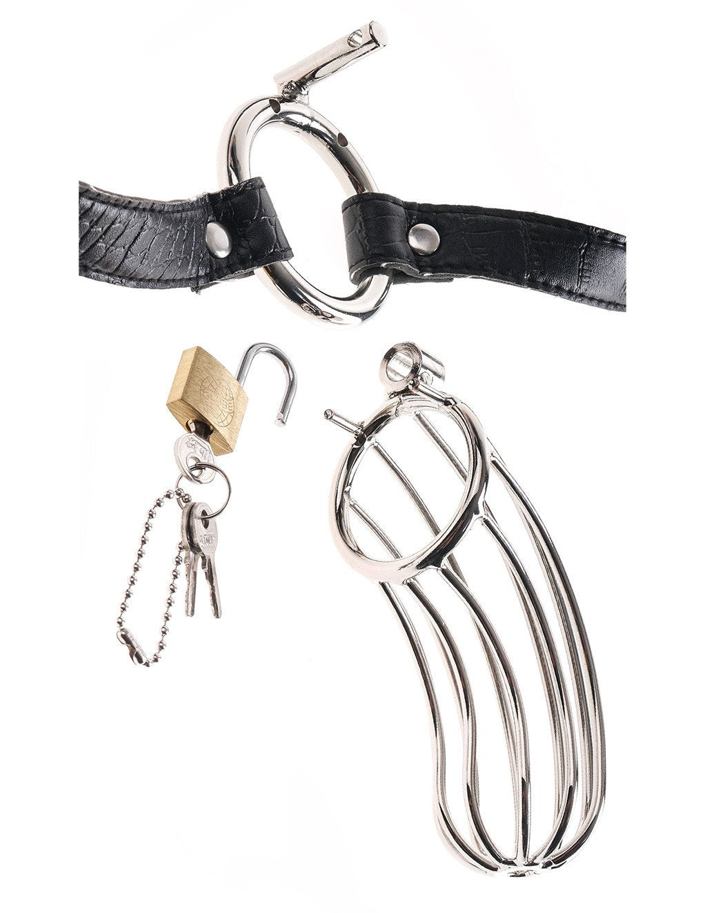 Fetish Fantasy Extreme Men's Chastity Belt Lock - Fetish BDSM - Chastity