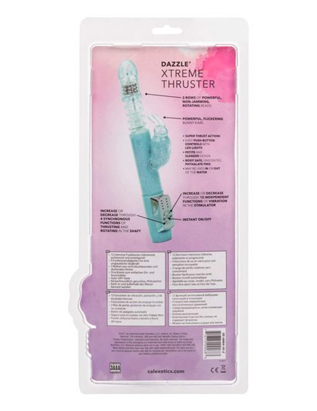 Cal Exotics Dazzle Xtreme Thruster Rabbit Vibrator - Novelties - Dual/Multi