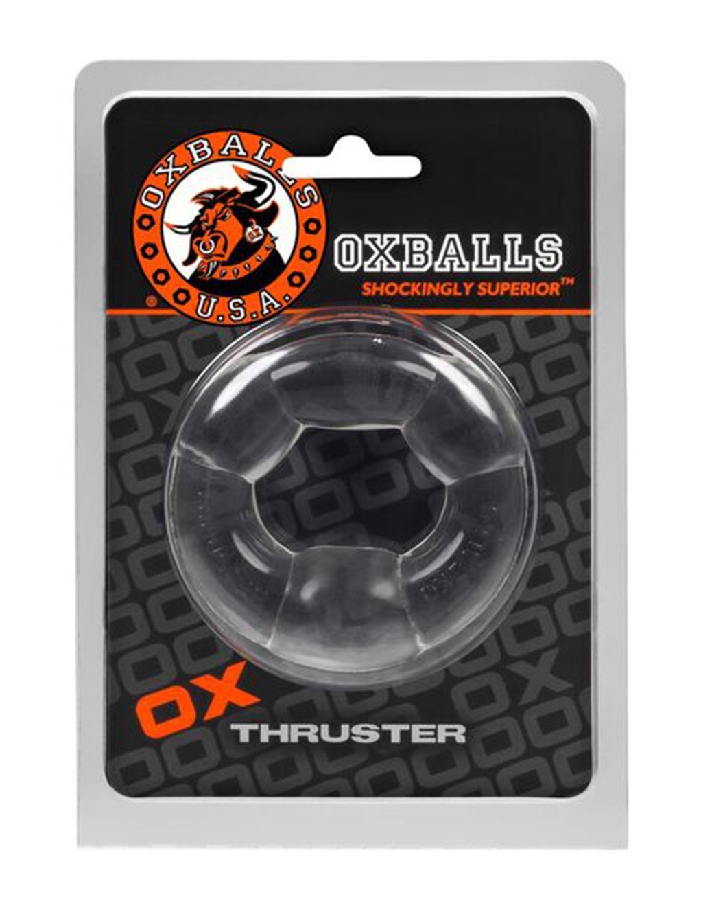 Oxballs Thruster Cockring Clear - Novelties - Cockring