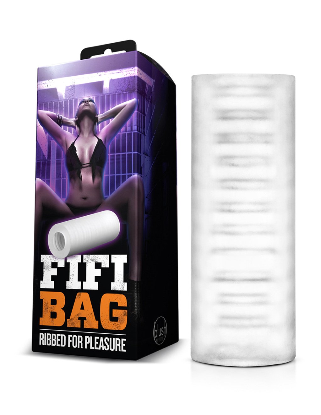 X5 Men by Blush Novelties Fifi Bag Clear Masturbator With Packaging