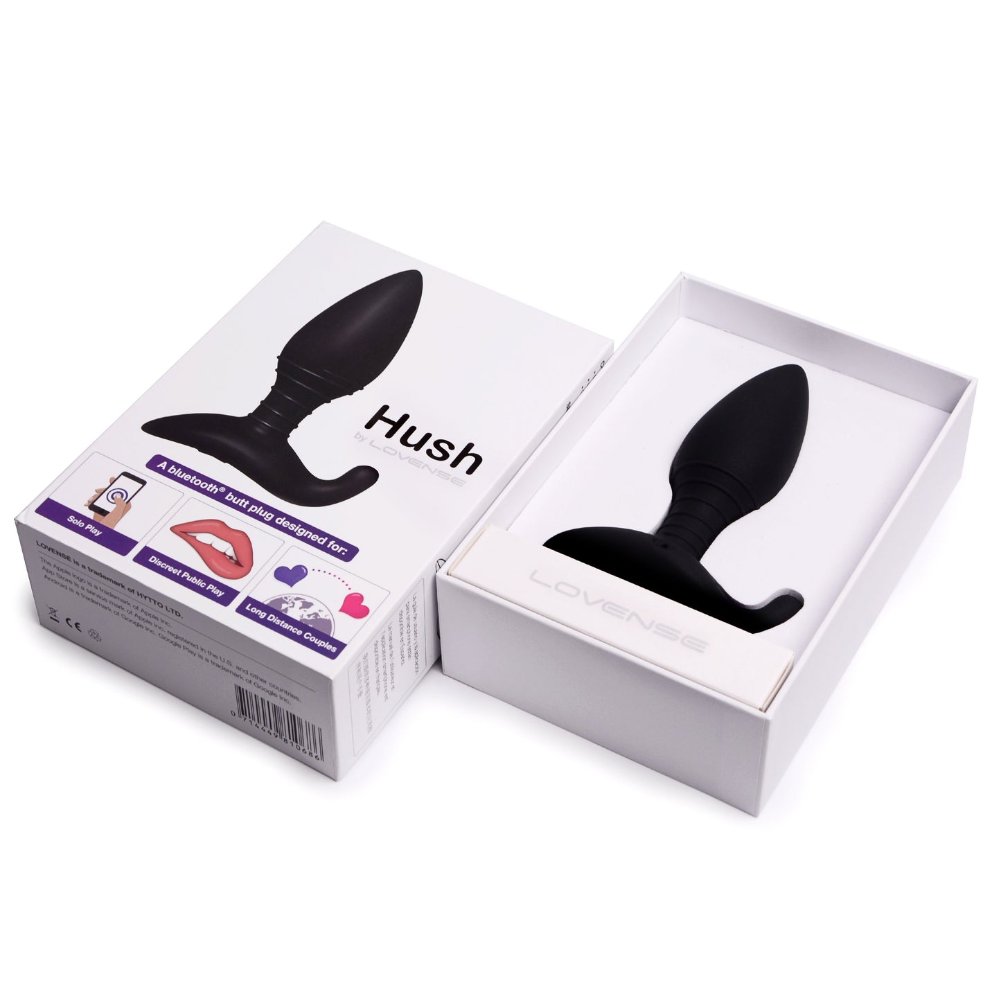 Lovense Hush Remote Control Vibrating Butt Plug Medium - Novelties - Plug