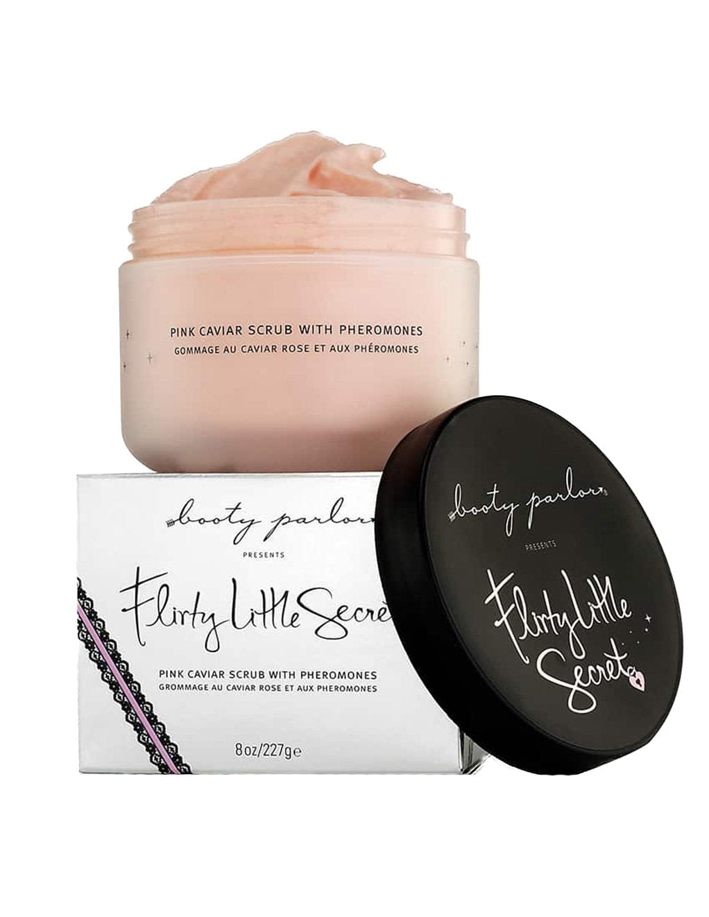Booty Parlor Pink Caviar Pheromone Sugar Scrub packaging
