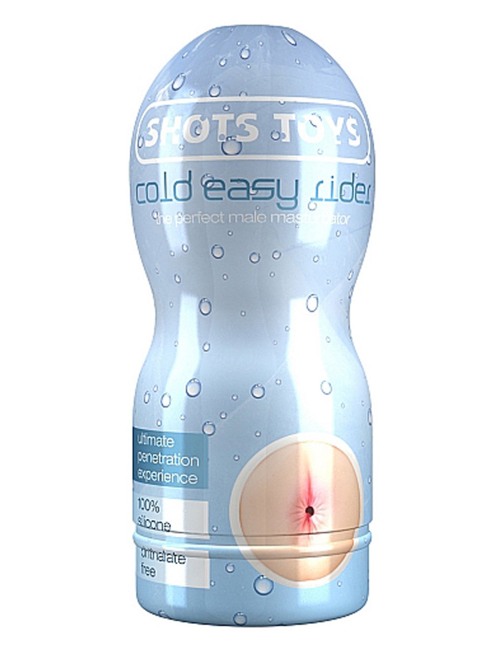 Shots America Cold Easy Rider Anal Masturbator Light Skin