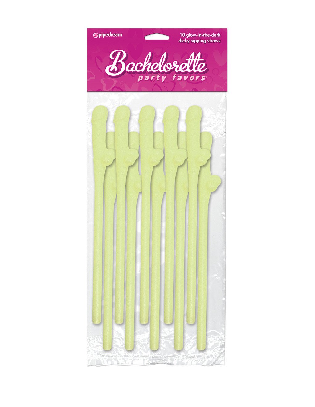 Glow in the Dark Dicky Sipping Straws