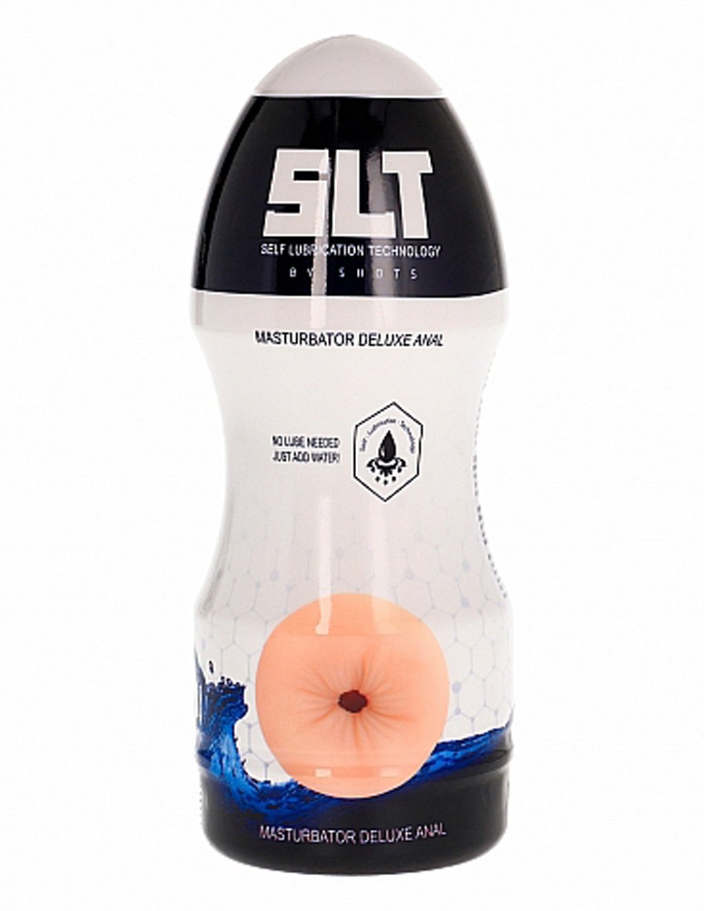 Self Lubrication by Shots America Deluxe Anal Masturbator