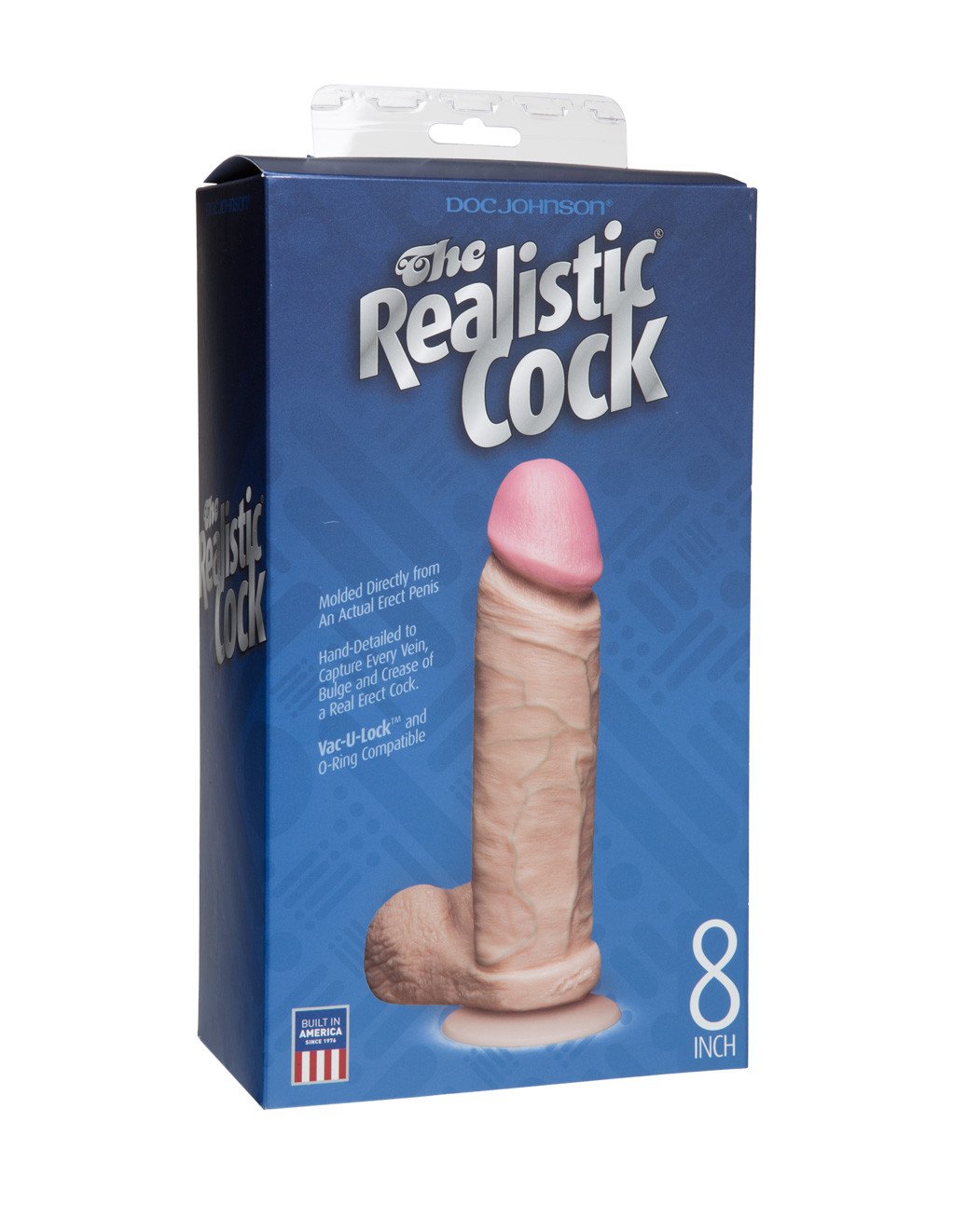 Doc Johnson 8 Inch Realistic Cock White