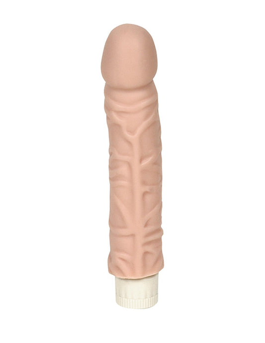 Doc Johnson Realistic Quivering Cock Dildo White Front
