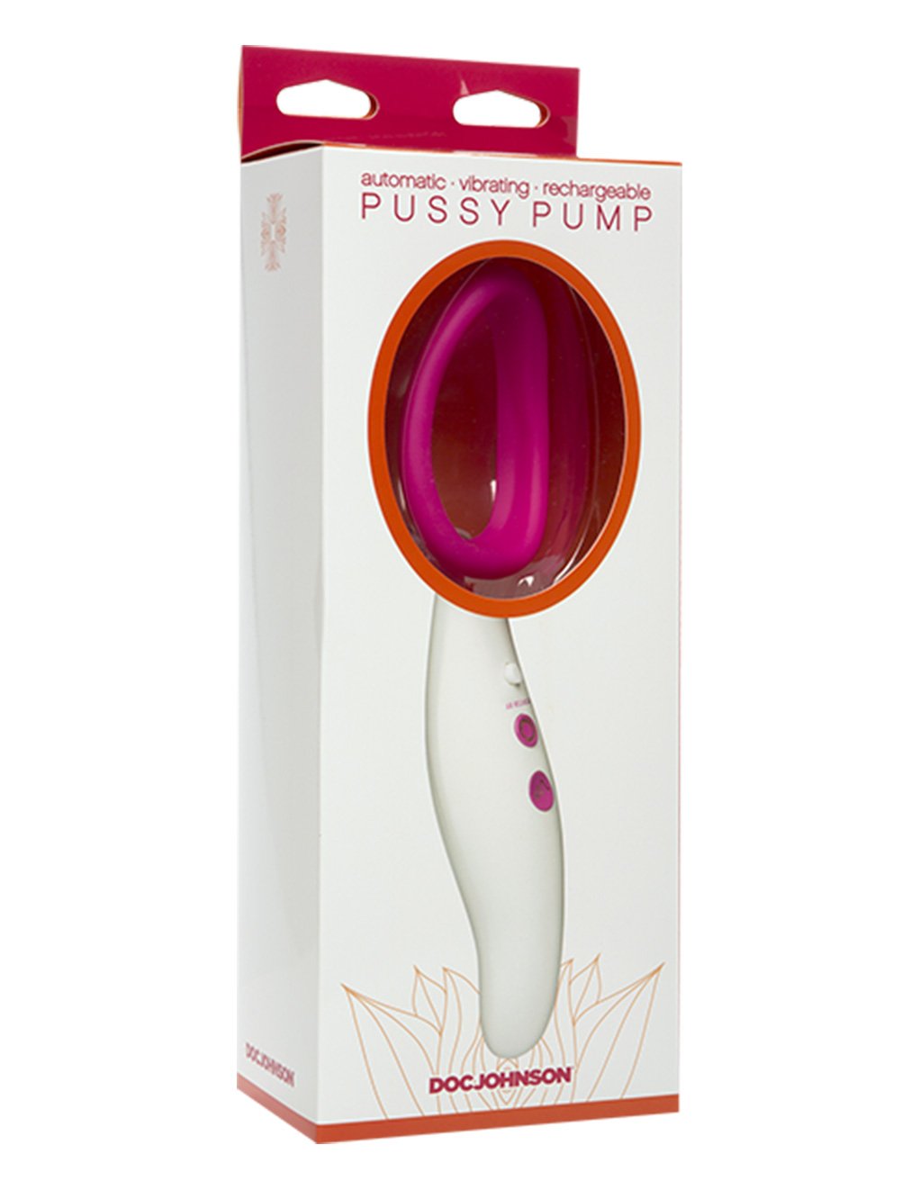 Doc Johnson Automatic Vibrating Rechargeable Pussy Pump package