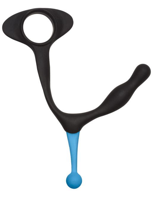 Optimale by Doc Johnson Duo Cock Ring & Prostate Massager Black