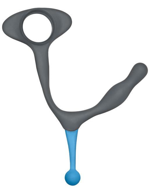 Optimale by Doc Johnson Duo Cock Ring & Prostate Massager Grey