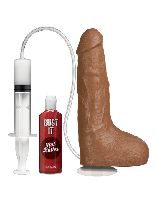 Vac-U-Lock Doc Johnson Bust It Squirting Realistic Cock Brown