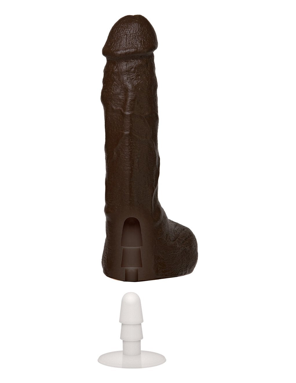 Vac-U-Lock Doc Johnson Bust It - Squirting Realistic Cock Chocolate