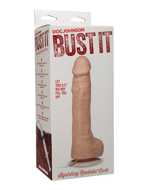 Doc Johnson Bust It Squirting Realistic Cock - Novelties - Dildo