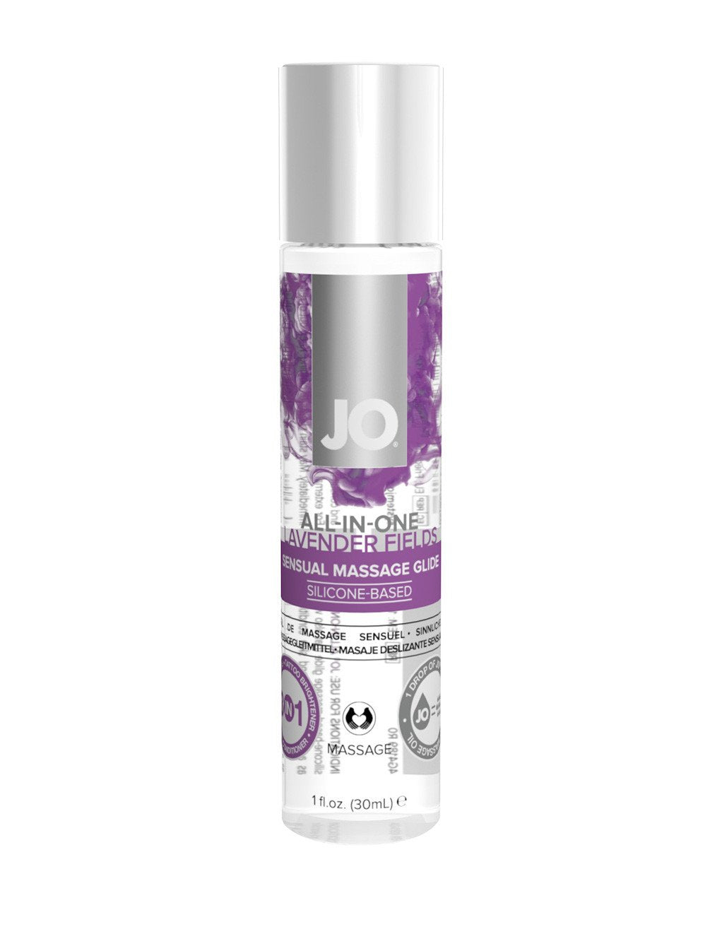 Jo All-In-One Silicone Sensual Massage Glide Lavender Fields 1oz