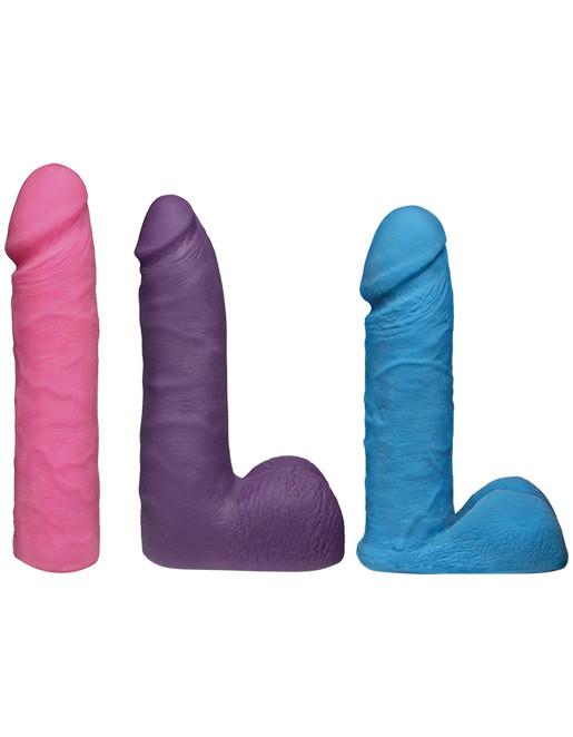 Vac-U-Lock Dual Density Ultraskyn Colors Dildo & Plug Set - Novelties - Dildo