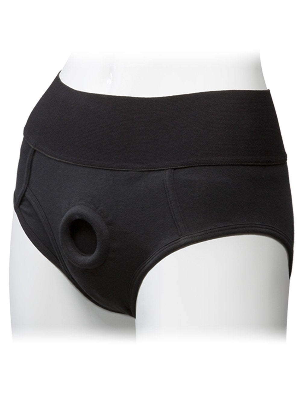 Vac-U-Lock Briefs Panty Harness with Plug black