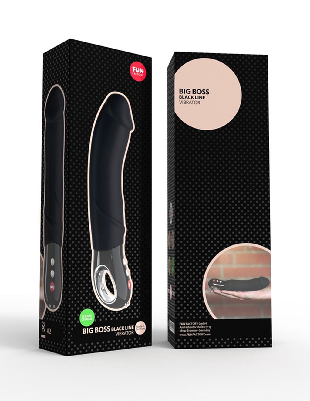 Fun Factory Big Boss Dildo Black Edition - Novelties - Massager