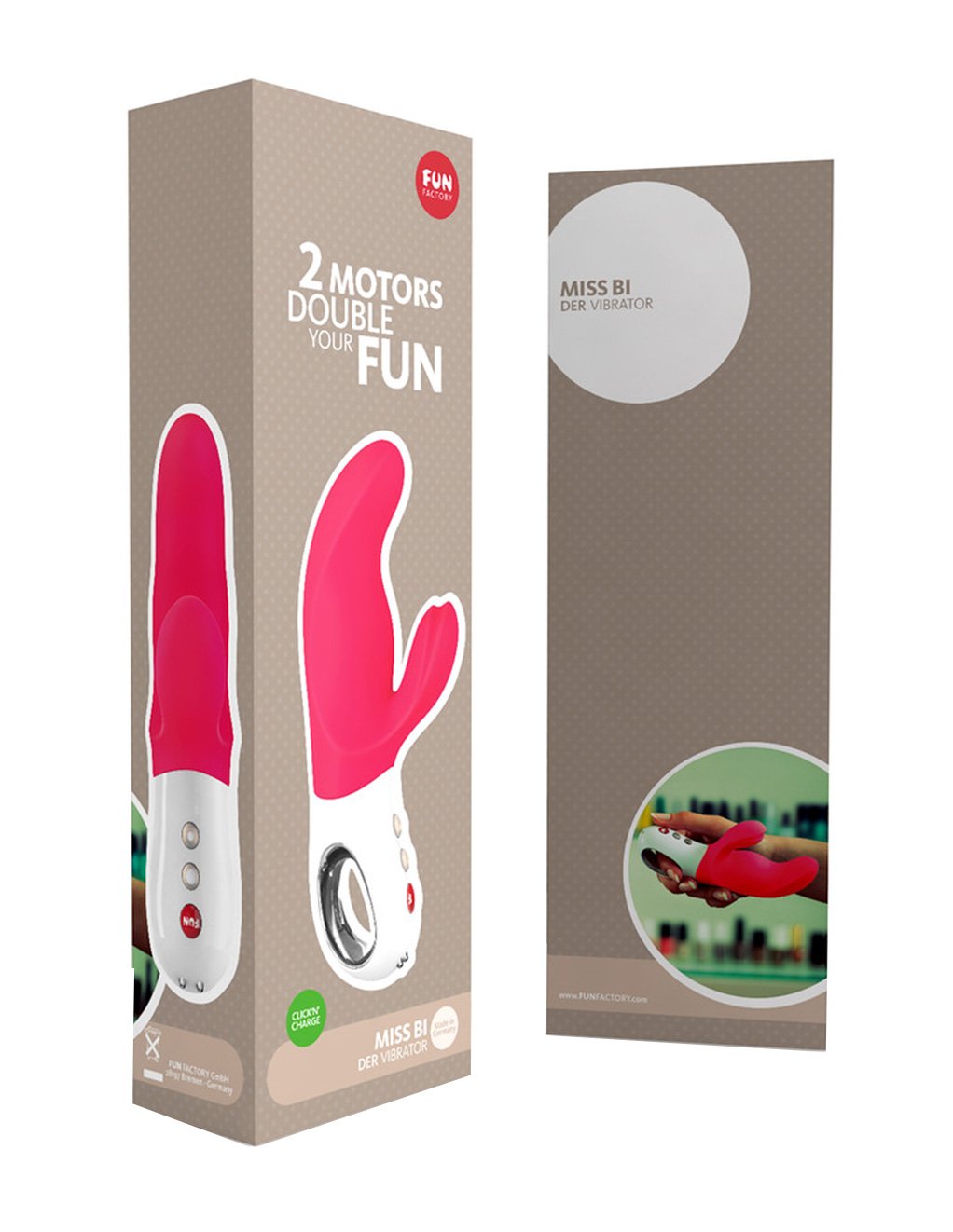 Fun Factory Miss Bi Rabbit Vibrator Pink - Novelties - Dual/Multi