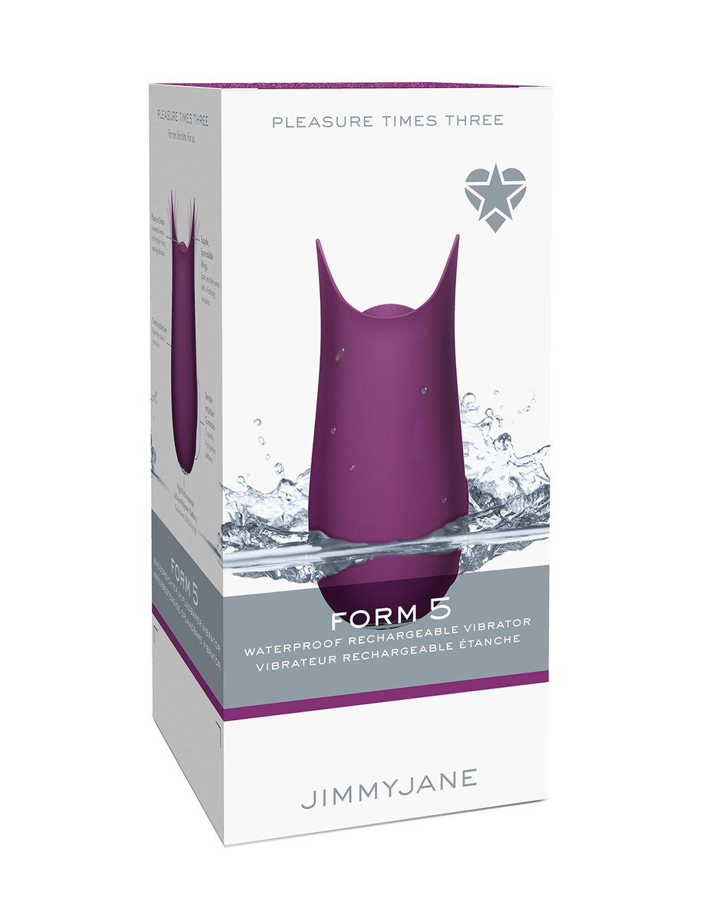Jimmyjane Form 5 Clitoral Vibrator Plum - Novelties - Massager