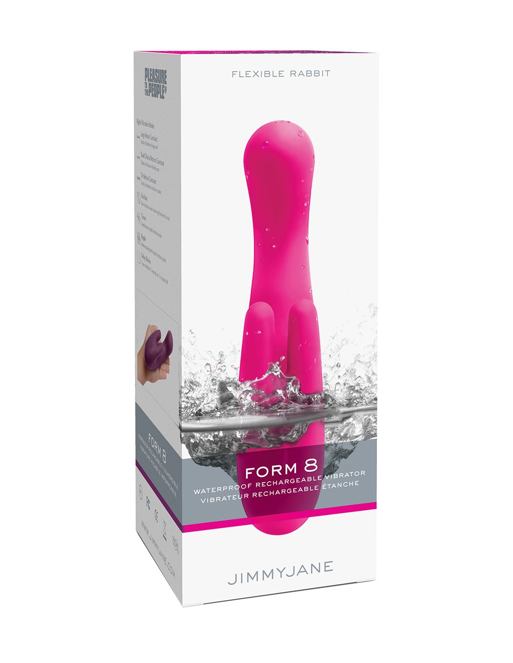 Jimmyjane Form 8 Rabbit Vibrator Pink - Novelties - Massager
