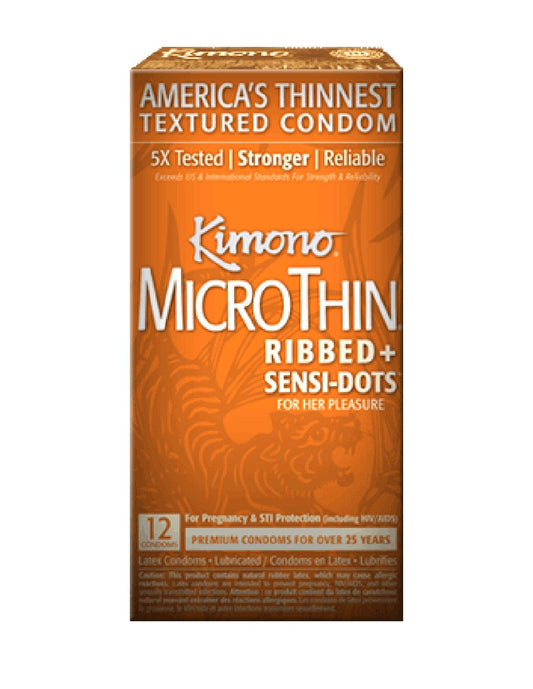 Kimono Textured MicroThin Condoms 12pk front
