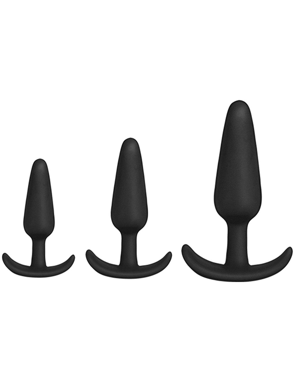 Doc Johnson Black Mood Naughty 1 Anal Trainer Plug Set 