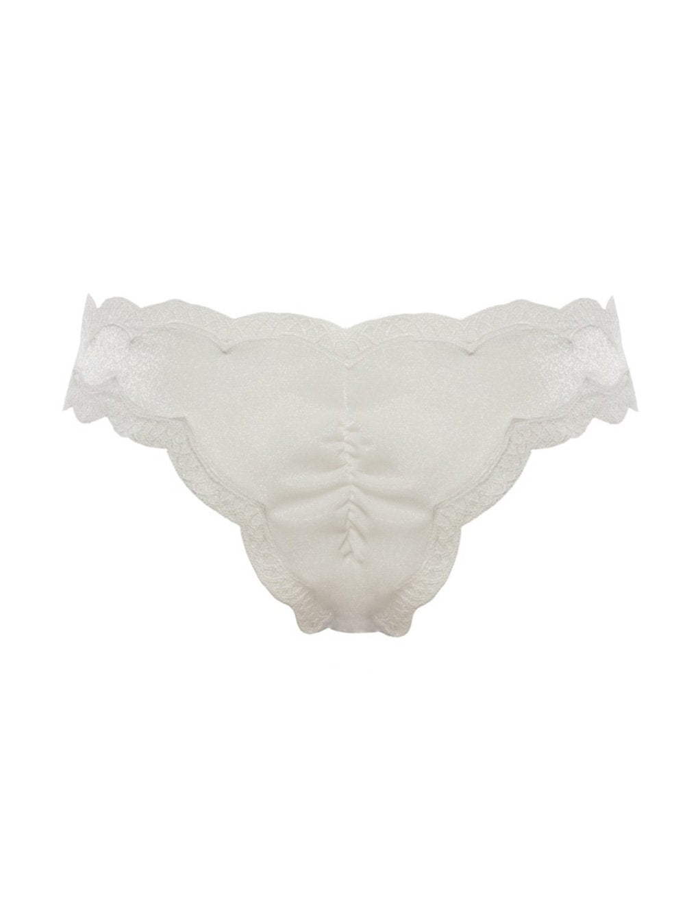 Oh la la Cheri Lace Trimmed Applique Tanga Panty back