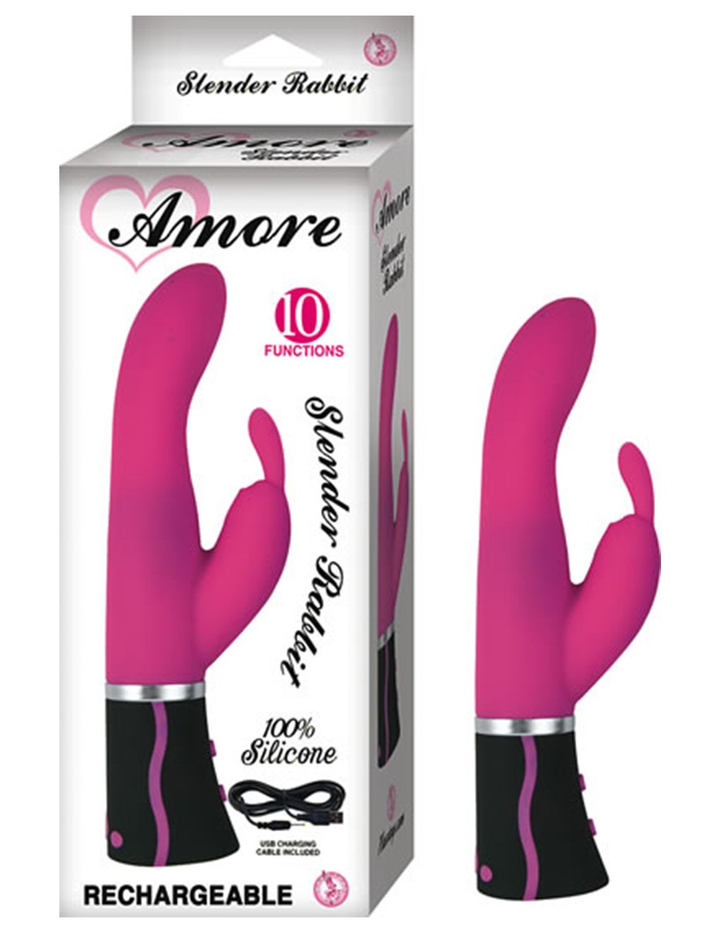 Amore Slender Rabbit Vibrator - Novelties - Dual/Multi
