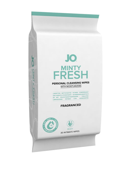 Jo Intimate Personal Cleansing Wipes Minty Fresh 30pk