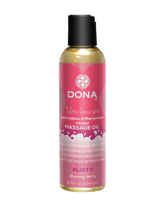 Dona by Jo Aphrodisiac & Pheromone Infused Sensual Massage Oil Flirty Blushing Berry