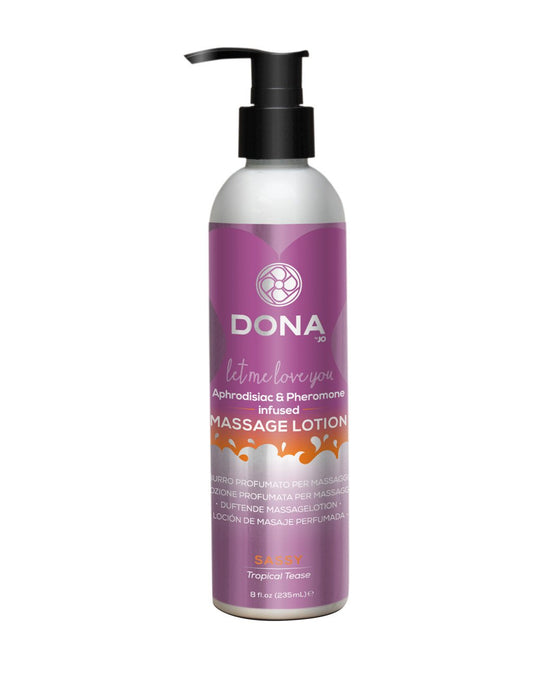 Dona by Jo Aphrodisiac & Pheromone Infused Massage Lotion Sassy Tropical Tease 8oz