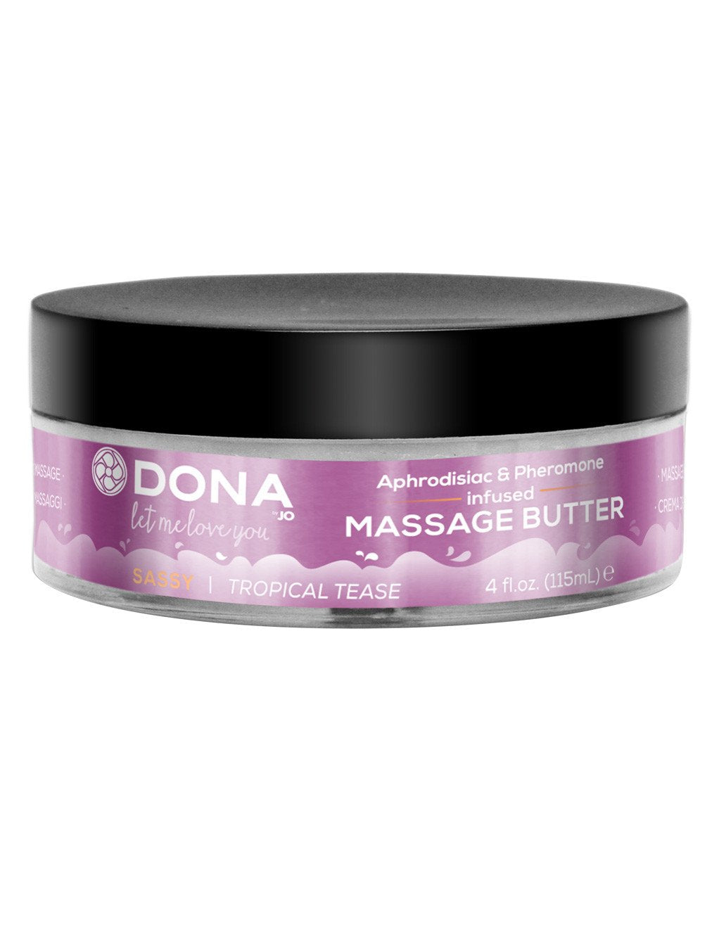 Dona by Jo Aphrodisiac & Pheromone Infused Massage Butter Sassy Tropical Tease 4oz
