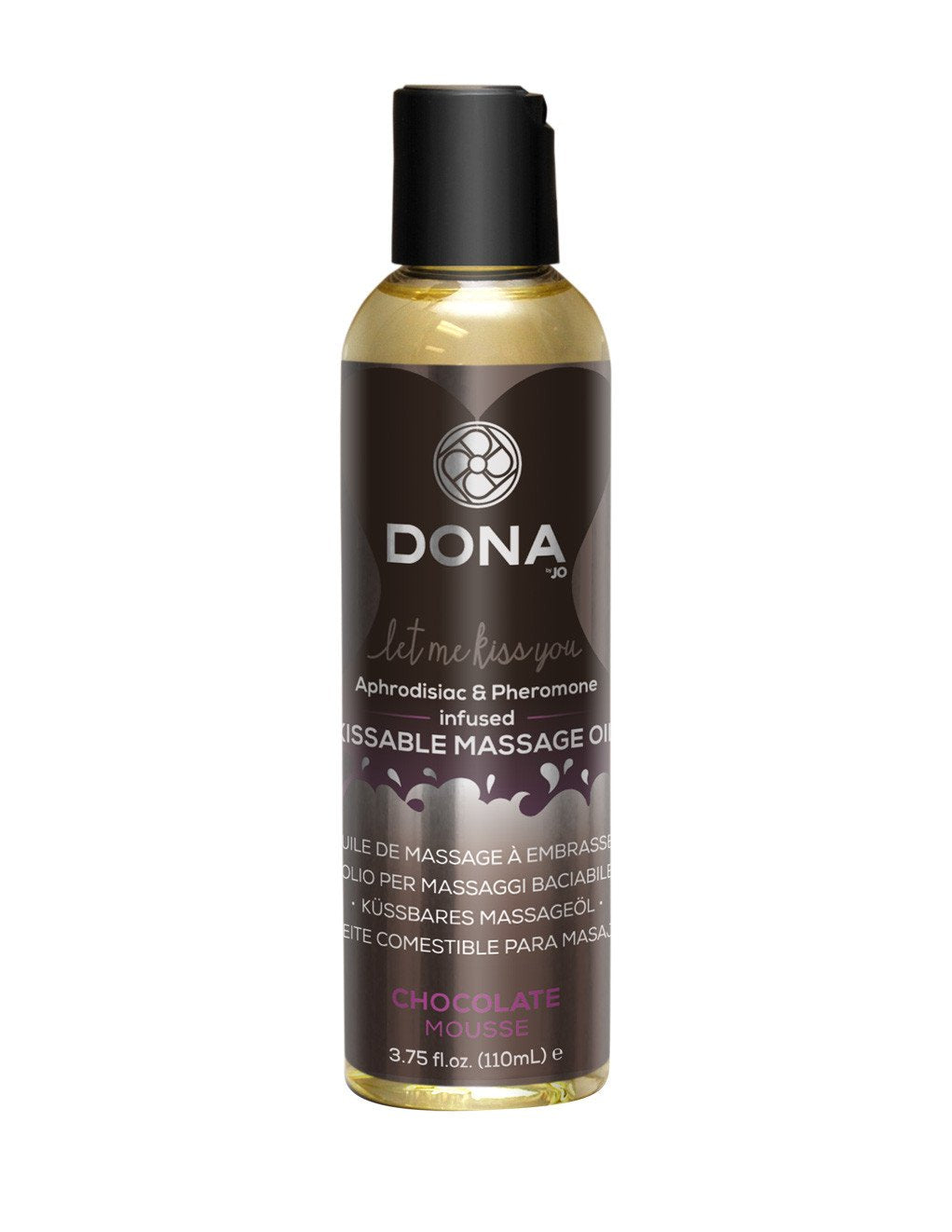 Dona by Jo Aphrodisiac & Pheromone Infused Kissable Massage Oil Chocolate 3.75oz